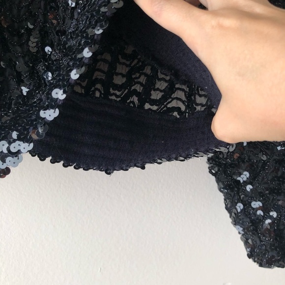 Vintage Miss H Sequin Batwing Disco 🕺 70s/80s Top - Picture 5 of 8